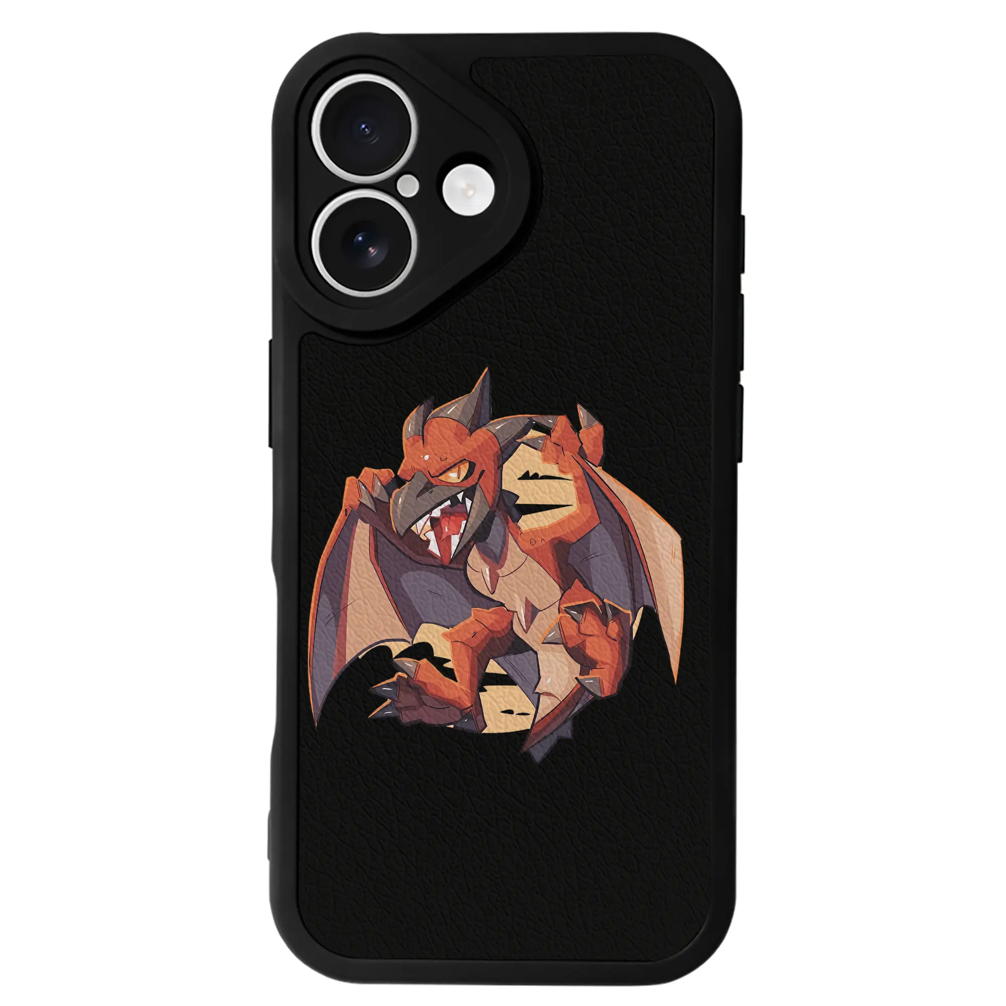 ゴジラ グッズ,ラドン - IPhone 16シリーズ対応 ・ シリコンスマホケース ・ レザー調 ・ 高精度フィット ・ 耐衝撃 ・ ワイヤレス充電対応 ・ 精密カット